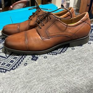 Men's Florsheim Comfortech Cap Toe Oxford Cognac 11568-221 Dress Shoe 10.5 D